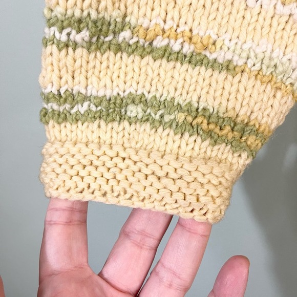 Specially Handmade by Grandma Women's Striped Knit Pullover Sweater Small - Picture 3 of 9